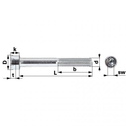 IMBUS VIJAK DIN912 M12X40 Zn 8.8